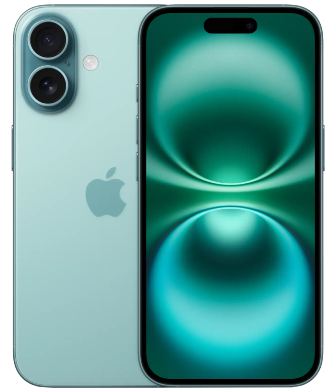 iPhone 16, 128 ГБ, Teal, SIM + eSIM