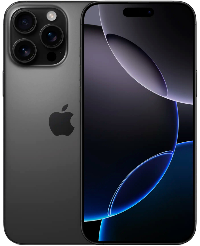iPhone 16 Pro Max, 256 ГБ, Titanium Black, SIM + eSIM