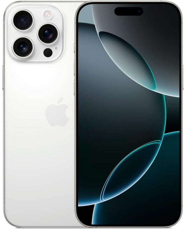 iPhone 16 Pro Max, 256 ГБ, Titanium White, SIM + eSIM